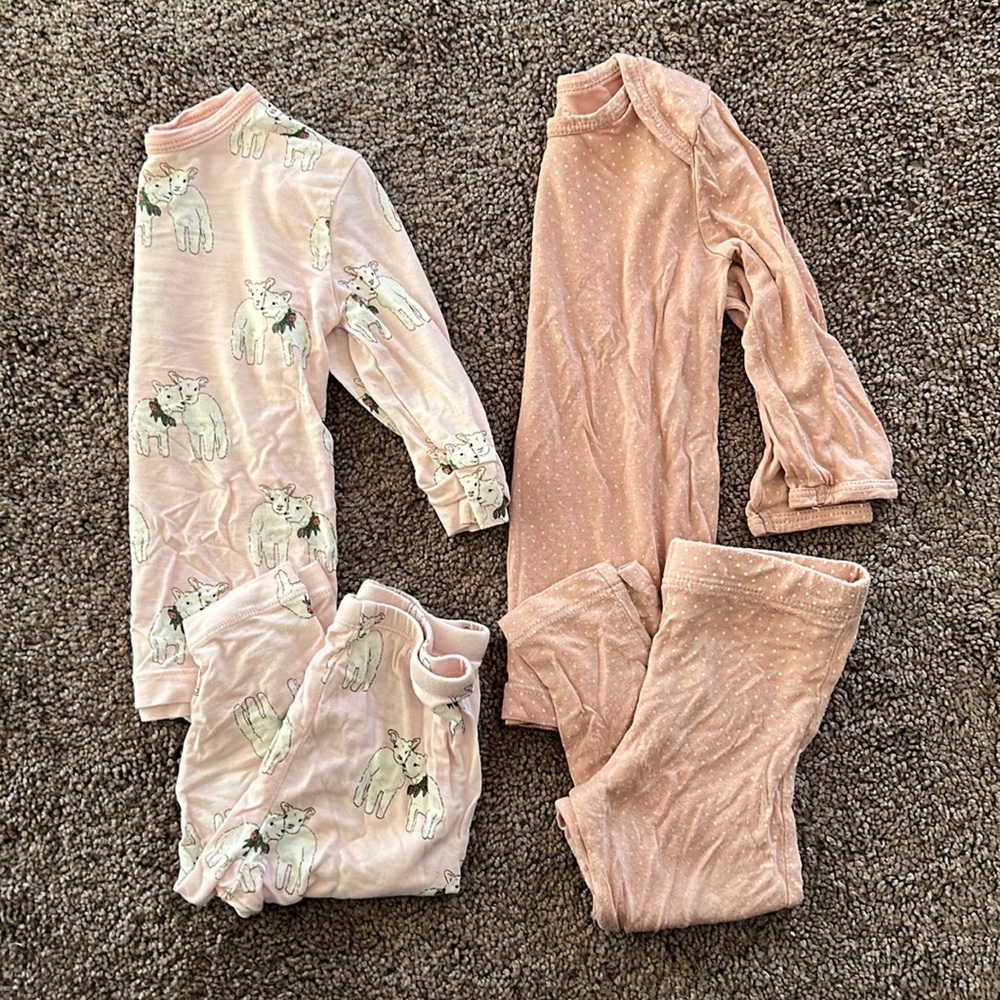 Free Birdies & Solly baby 6/12m babygirl bamboo matching sets